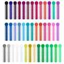 Orthodontic Ligature Ties, Multi-Color Orthodontic Elastomeric O-Rings Braces Rubber Bands, Assorted Dental Ligature Elastic Rubber Ties, 1040 Pcs