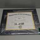 Upsimples 11x14 Diploma Frame Certificate Degree Document Frame with High Definition Glass, 8.5 x 11 with mat for Wall and Tabletop, Black Double Mat, 1 Pack