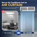Hanchen 36'' Air Curtain Magnetic Door Switch Lightweight Remote Control Home Use Indoor 765/705 CFM Air Door Fan 110V, 36in