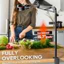 Overhead Camera Mount, Desk Camera Mount with Articulating Arm, 5lb Load Capacity, 360 Adjustable Stand for Phone/DSLR/Webcam, C-Clamp Tabletop Mount for Video Recording, YouTube, Live Streaming
