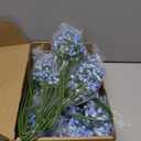 24 Pcs Blue Fake Baby Breath Artificial Flowers 20.5 Inch Real Touch Gypsophila for Wedding Bouquet Party Decor Faux Floral Arrangements Home Garden Centerpieces