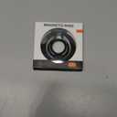 Slim Magnetic Phone Ring Holder for Magsafe, Lightweight Phone Finger Snap Grip Kickstand Accessories Compatible with iPhone Pixel, Portable Mini Phone Stand Works with Magnetic Car Mount (Black)