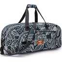 AROME Yoga Mat Bag for Women Men, Large Canvas Yoga Bag for 1/4" 1/3" 2/5" 1/2" Extra Thick Exercise Yoga Mat Gym Tote Sports Duffle Bag Carrying Bags with Wet Pocket & Shoulder Strap & Mat Strap