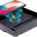 for 2016-2021 Tesla Model S/Model X Wireless Charger, Center Console Qi Charging Station Storage Box Organizer Tray fits Tesla S Accessories