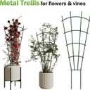 6-Pack Metal Trellis for Potted Plants, 43" Heavy Duty Garden Trellis for Climbing Plants, Rustproof Powder Coated Indoor/Outdoor Trellis for Climbing Vines, Flowers, Houseplants