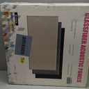 UMIACOUSTICS 4 PCS Acoustic Panels with Hanging Brackets, 2 Thick Fiberglass Sound Proof Panels Removable for Studios, Office, Home Theater Wall- Linen (23.6" x 11.8"-4pcs)