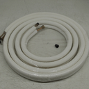 Mini Split Line Set 1/4" & 3/8" Insulated Copper Aluminum Line Set -16FT Copper Aluminum Pipes,Mini Split Air Conditioner (1/4+3/8)