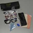 CCVOO 4.0 Reading Glasses for Women, Stylish Eyeglasses, Blue Light Readers for Women, Computer Eye Glasses, Cheaters