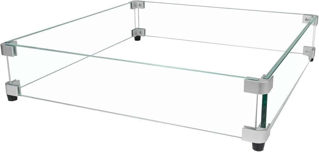NUPICK Wind Guard 23.5 inch Wind Guard for Fire Table