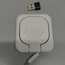 Portable Magnetic Charging Dockr for Apple Watch,Foldable Wireless Fast Charger Stand with 2.3 ft Retractable USB C Cable for Apple Watch Series10/9/8/7/6/5/4/3/2,Ultra/2/SE (White)