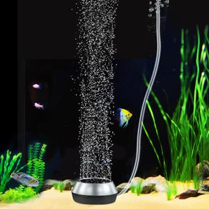 hygger Air Stone for Aquarium 2.3 Inch Fish Tank Bubble Kit Oxygen Diffuser with Air Tube, Check Valve Hydroponic Aeration Bubbler (Not Include Air Pump) (2.3")