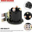 12V Starter Solenoid Relay Switch Intermittent Duty Contactor 3 Terminals Current 150A Max 800A with Nuts and Bolts Replaces # 634-1261-212