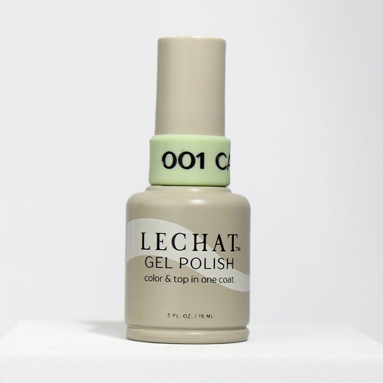 LECHAT Gel Polish - Cactus, Color and Top in One Coat, Shiny Long-Wear, Lime Green Gel Polish (0.5 Fl Oz (Pack of 2))