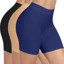 BESTENA Slip Shorts for Under Dresses Seamless Smooth Workout Yoga Bike Shorts for Women (XXL)