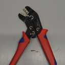 Crimping Tool with Ratchet, Ratcheting Wire Crimper Tool for Open Barrel Terminal Connectors, Electrical Crimping Tool, Crimping Pliers for 20-14 AWG