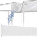 20ft Vinyl Canopy Rain Gutter West Coast Design Frame Tent, Flame Retardant, about 241.73 x 43.31 inches/ 614 x 110 cm