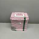 Portable Tool Box - Small Parts Organizer with Drawers and Customizable Compartments for Hardware, Fishing Tackle, Beads, or Crafts by Stalwart (Pink)