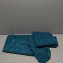 Aegero Pack of 2 Corduroy Decorative Throw Pillow Covers 18x18 Inch Soft Striped Pillow Covers Modern Farmhouse Home Decor for Sofa Living Room Couch Bed（Turquoise）