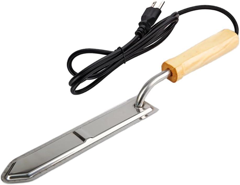 Honey Uncapping Hot Knife for Honey Combs Electric Heating Honey Scraper for Beekeeper Beekeeping Stainless Steel Tools Extractor Equipment