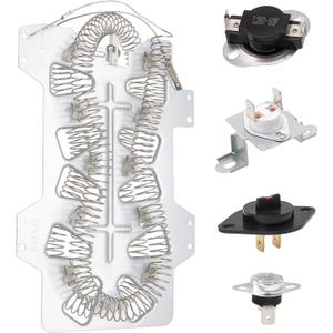Dryer Heating Element Kit Fit for Samsung DV448AEP/XAA DV448AEW/XAA DV456ETHDSU/AA DV456EWHDSU/AA DV456EWHDWR/AA DV45H7000EP/A3 DV45H7000EW/A2 DV45H7200EW/A2 DV410AER/XAA DV410AEW/XAA