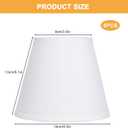 Small Lamp Shades Clip on Bulb, Chandelier Shades Set of 6, Mini Linen Lampshade 3.5x5x5.5in Small Lamp Shade for Chandelier Lamp Replacement (White)