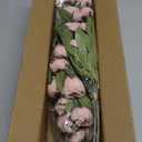 VIERENA 6 Pcs Faux Silk Peony Artificial Flowers for Vase -27", Bulk Fake Peonies Branches with Stems for DIY Bouquet Centerpieces Wedding Fillers Arrangements Shower Decorations (Blush Pink)