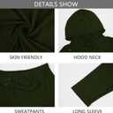 Uni Clau Men's Tracksuit 2 Piece Set Sweatsuits hoodies and Sweatpants Athletic jogging suits sets Casual (Green, XXXL)