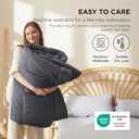 Bedsure Comforter Duvet Insert - Quilted Comforters Twin Size, All Season Duvet, GentleSoft Down Alternative Bedding, with 8 Tabs, Gifts for Women/Men, Grey, Twin 88 x 68 Inches