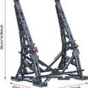 Millennium Falcon Vertical Display Bracket for Lego 75192 Starship Model, Sturdy Stand Building Kit, Best Gift and Movie Collectible for Adults(408 PCS)