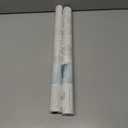 2 x Boho Peel and Stick Wallpaper Beige/White Leaf Contact Paper 17.3inx78.7in Removable Self Adhesive Bedroom Cabinet Wall Decor Vinyl Roll