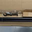 Heavy Duty Double Curtain Rods, 1 1/8IN Diameter Nonadjustable Dual Window Rods 96IN/8FT Length with Luxury Adjustable Brackets, Matte Black