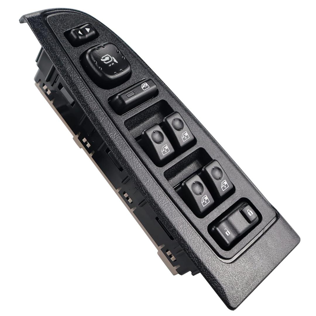 15883320 Driver Side Master Power Window Switch with Panel Assembly Compatible with 2003-2007 Chevrolet Avalanche Silverado Suburban Tahoe GMC Sierra Yukon Cadillac Escalade, Replaces# 920-020 DWS-241