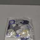 25Pcs Retirement Party Decorations for Men Women, Blue Silver Happy Retirement Banner Hanging Swirl Balloons Honeycomb Centerpiece Party Supplies Set