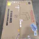 FDW | 5-Piece Dining Table Set | White | Glass Kitchen Table with 4 Upholstered Chairs and Faux Leather Cushions | Space-Saving and Modern Design | for Dining Room, Easy to Assemble