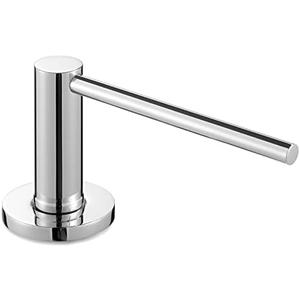 qiwip Improved Chrome Kitchen Sink Soap Dispenser - Stainless Steel Countertop Soap Dispenser – Best Choice for Dispensing Liquid & Gel Soap, Hand Lotion