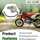 ALL-CARB Carburetor and Throttle Cable Replacement for Honda CRF80F XL70 SL70 XL75 XR80 XR80R Carb