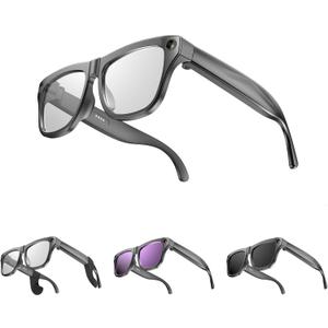 AI Smart Glasses – 1080P Camera with EIS, AI Voice Control, Bluetooth 5.4 Audio, Real-Time Translation, IP65 Waterproof, 260mAh Battery, Open-Ear Directional Sound, Lightweight for Outdoor & Daily Use