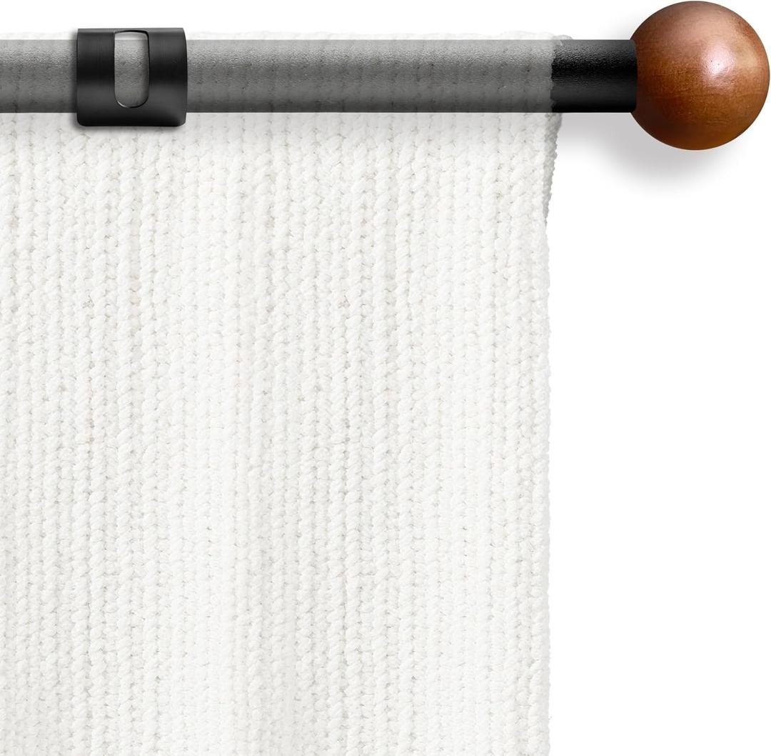 Tapestry Hanger Telescopic Rod 32-76Inch, Adjustable Wall Hanging Bar for Heavy Duty Tapestries, Blankets, Quilts & Banner Displays. Wall Mounting Pole for Room Decor(Black)