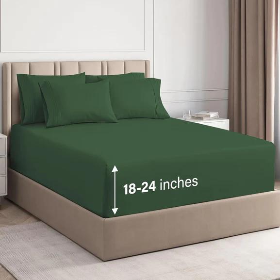 CGK Linens 6 Piece Deep Pocket Sheet Set New Colors Full Size