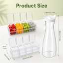 5 Pcs 50oz Mimosa Bar Supplies Plastic Carafe with Lid Juice Containers (EXP 12/09/56)