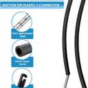 Universal Trampoline Replacement Curved Net Pole, Curved Pole Kit for 10-16ft Frame, with Plastic Tube Cap, Mounting Hardware, Foam Padding