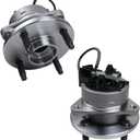 Autoround 513204 2 Pack Front Wheel Hub and Bearing Assembly Compatible with Chevy Cobalt 2005-2010, Saturn Ion 2003-2007, Pontiac G5 2007-2010/ Pursuit 2005-2006, 4 Lug ABS
