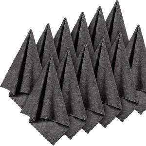 Syhood 12 Pieces Face Wash Cloth 12 x 12 in Makeup Remover Cloths Towel Coral Velvet Facial Microfiber Soft Fast Drying Facial Cleansing Towel for Face(Dark Grey)
