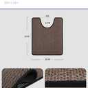 PADOOR Braided Toilet Rugs U Shaped, Non Slip Toilet Mats for Bathroom Floor Machine Washable Super Absorbent Contour Bath Rugs for Toilet Mat Quick Dry U Shaped Toilet Rug, 20''x24'' Black