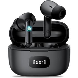 Earbuds, Wireless Earbuds 2026 Bluetooth 5.3 Headphones, 56Hrs Hi-Fi Stereo Deep Bass Earphones with 4 ENC Noise Cancelling Headphones Mics, IPX7 Waterproof Ear Buds for iPhone Android Phones Laptop