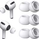 [3 Pairs] Replacement Ear Tips for Airpods Pro and Airpods Pro 2nd Generation with Noise Reduction Hole,Silicone Ear Tips for Airpods Pro with Portable Storage Box and Fit in The Charging Case(Medium)