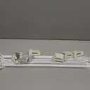 16inch Support Brackets for Wire Shelving Set, 4 Pcs Wire Shelf Brackets with 8 Wire Shelf Hooks and 4 End Bracket for Installation Wire Shelving Support Closet Wire Set