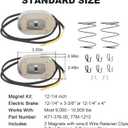 12-1/4" Electric Trailer Brake Magnet Kit Fits 10,000 lbs Axles for 12-1/4''x3-3/8'' Electric Brakes Assembly with Retainer Clips and Coil Springs