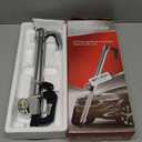 Tevlaphee Universal Steering Wheel Brake Lock Anti-Theft Retractable Double Hook Car Clutch Pedal Lock for Car Truck SUV Van Security with 3 Keys (Max length of 33.5")