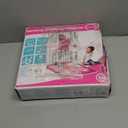 SUNLIN Dance Mat - Rhythm Step Play Mat - Dance Game Toy Pad with LED Lights, Gift for Kids Girls 3-12, Adjustable Volume, Built-in Music, 3 Challenge Levels (Pink)